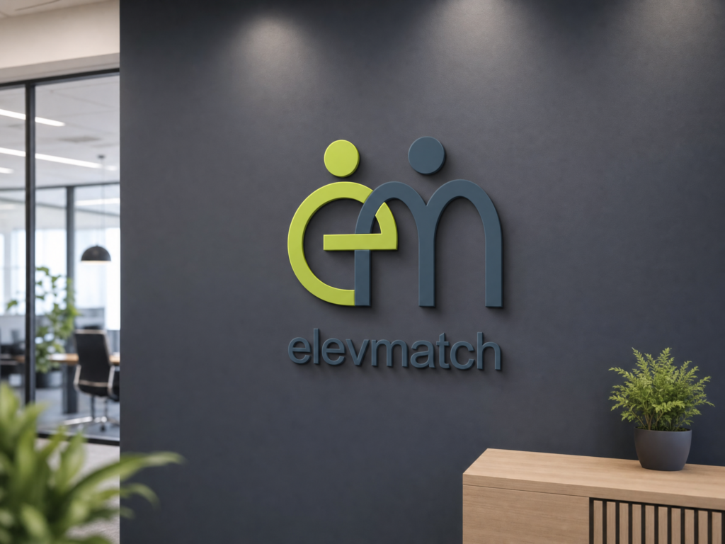 Elevmatch Elevmatch Logo Mockup Office Wall Sign 1024x768