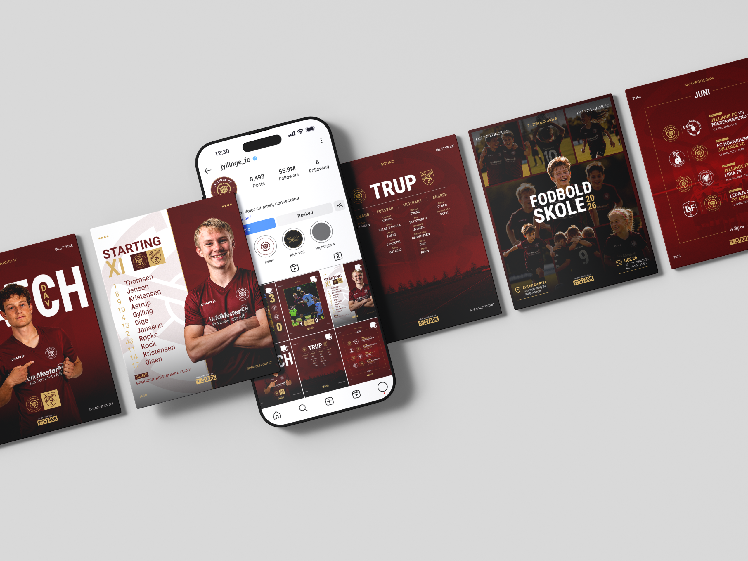 Rebrand - Jyllinge FC JFC IG Mockup Copy2 Scaled